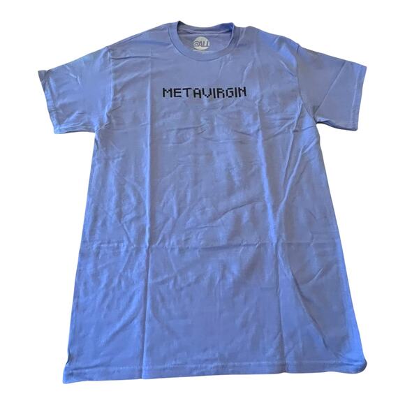 METAVIRGIN Graphic T SHIRT MED TEE Men's Women's Word Play 100% Cotton Cherry - Picture 2 of 7